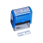 Штамп автоматический «Медосмотр пройден «_» 20__г. Подпись __», 14×38 мм, синий - Фото 6