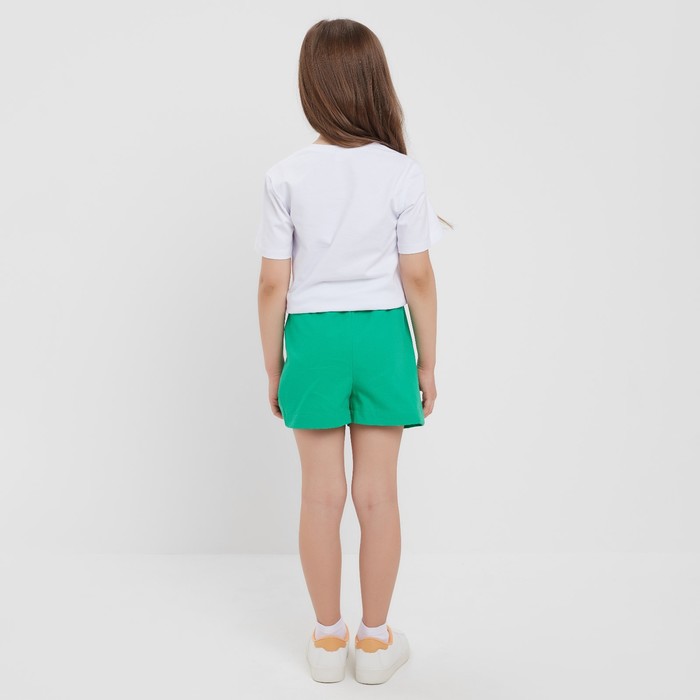 Шорты для девочки MINAKU цвет зелёный, рост 104 см - фото 1907628644