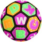 Мяч детский «Буквы», 23 см, 70 г, световой - фото 8694196