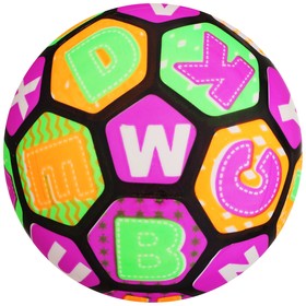 Мяч детский «Буквы», 23 см, 70 г, световой