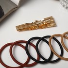 Набор для волос "Лиора" (6 резинок, 1 невидимка 6 см) структура 9313842