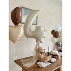 Воздушный шар фольгированный 40" цифра 4 - Фото 6