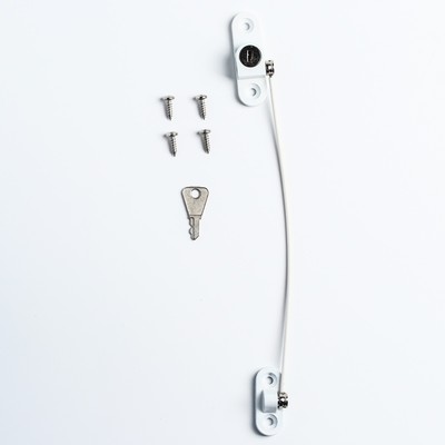 УЦЕНКА Блокиратор раздвижных дверей и окон, цвет белый