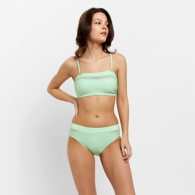 Купальник раздельный с лифом бандо женский MINAKU, зелёный, размер 42