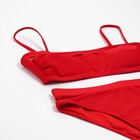 Купальник женский раздельный с лифом бандо MINAKU цвет вишни, размер 44 - фото 22017979