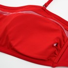 Купальник женский раздельный с лифом бандо MINAKU цвет вишни, размер 46 - фото 22017989