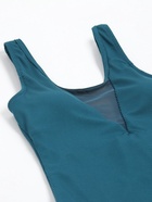 Купальник женский слитный в рубчик MINAKU однотонный цвет зелёный, размер 44 - Фото 12