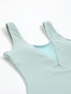 Купальник женский слитный в рубчик MINAKU однотонный цвет светло-зелёный, размер 46 - Фото 14