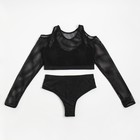 Купальник женский«Sport» раздельный MINAKU цвет чёрный, размер 44 - фото 4529210