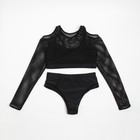 Купальник женский«Sport» раздельный MINAKU цвет чёрный, размер 44 - Фото 7