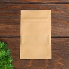 Пакет Zip - lock Крафт с прямоугольным окном, плоский, 9×14 см - Фото 3