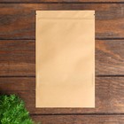 Пакет Zip - lock Крафт с прямоугольным окном, плоский, 16×26 см - Фото 3