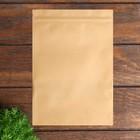 Пакет Zip - lock Крафт с прямоугольным окном, плоский, 18×30 см - Фото 3