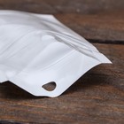 Пакет Zip-lock ПП, белый, со сплошным окном, плоский, еврослот 7×10 см - Фото 3