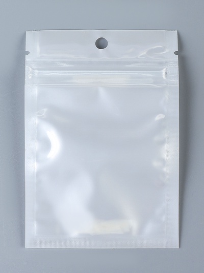 Пакет Zip-lock ПП, белый, со сплошным окном, плоский, еврослот 7×10 см