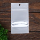 Пакет Zip-lock ПП, белый, со сплошным окном, плоский, еврослот 9 х 16 см - Фото 1