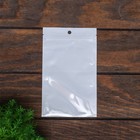 Пакет Zip-lock ПП, белый, со сплошным окном, плоский, еврослот 12×20 см - Фото 2