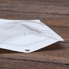 Пакет Zip-lock ПП, белый, со сплошным окном, плоский, еврослот 12×20 см - Фото 3