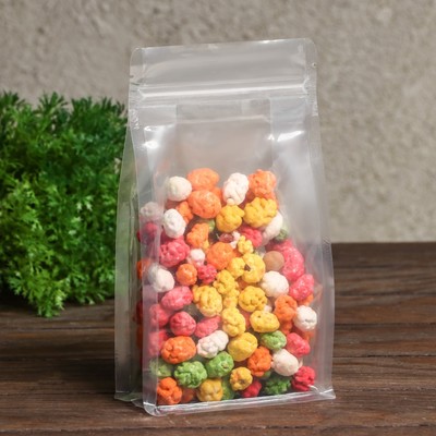 Пакет Zip-lock ПП, с плоским дном, прозрачный, 12×22 см