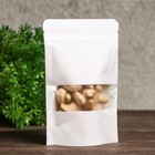 Пакет Zip-lock Крафт, белый, с прямоугольным окном 10×15 см - Фото 2