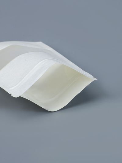 Пакет Zip-lock Крафт, белый, с прямоугольным окном 10×15 см