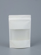 Пакет Zip-lock Крафт, белый, с прямоугольным окном 10×15 см - Фото 3