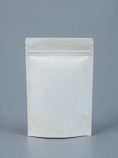 Пакет Zip-lock Крафт, белый, с прямоугольным окном 10×15 см