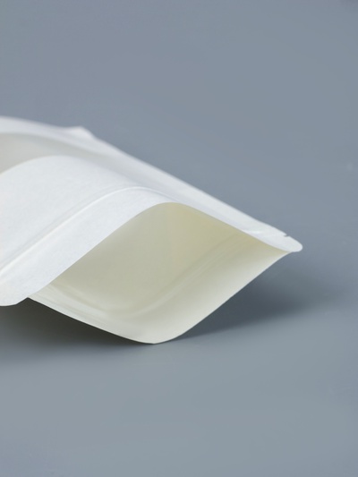 Пакет Zip-lock Крафт, белый, с прямоугольным окном, 12×20 см