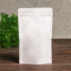 Пакет Zip-lock Крафт, белый, с прямоугольным окном, 12×20 см - Фото 3