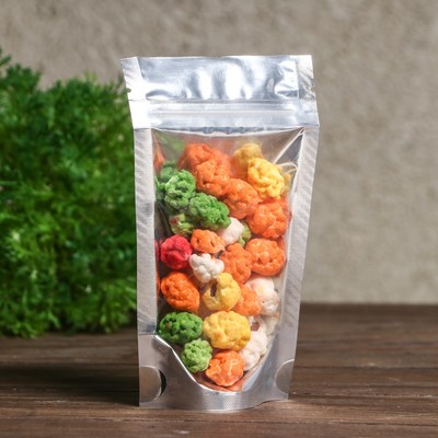 Пакет Zip-lock ПП, металлизированный, со сплошным окном, 9×15 см