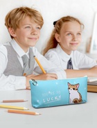 Пенал школьный на молнии Calligrata «Котик», 1 отделение, плоский, МИКС - Фото 3