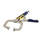 Зажим ручной ТУНДРА, усиленный точечный захват, с фиксатором, 2К рукоятки, 220 мм - Фото 2