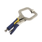 Зажим ручной ТУНДРА, усиленный точечный захват, с фиксатором, 2К рукоятки, 220 мм - Фото 3