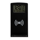 Термометр Luazon LTR-02, электронный, 10 Вт, будильник, беспроводная зарядка, черный - фото 51459392