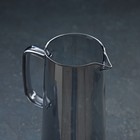 Набор для напитков из стекла Magistro «Дарк», 5 предметов: кувшин 1,35 л, 4 стакана 320 мл, цвет тёмно-серый - фото 4371795