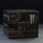 Набор для напитков Magistro «Дарк», 5 предметов: кувшин 1.35 л, 4 стакана 320 мл, стекло, тёмно-серый - Фото 7