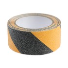 Лента клейкая ТУНДРА, противоскользящая, черно-желтая, 50 мм × 5 м - Фото 3