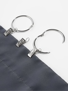 Набор для штор, кольцо разъёмное, d=52/58 мм, 10 шт., зажим, 33×11 мм, 10 шт., цвет серебряный - Фото 3