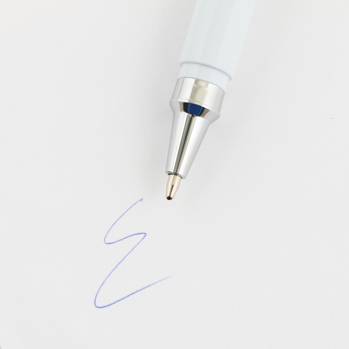 Ручка с колпачком «Золотой учитель» , синяя паста, 1,0 мм - фото 1906181738