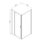 Душевое ограждение Comforty 30B, прозрачное стекло, без поддона, 90×90×185 см - Фото 2