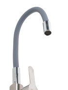 УЦЕНКА Смеситель для кухни ZEIN Z2753, гибкий излив, картридж 35 мм, нерж. сталь 9505751