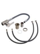 УЦЕНКА Смеситель для кухни ZEIN Z2753, гибкий излив, картридж 35 мм, нерж. сталь 9505751