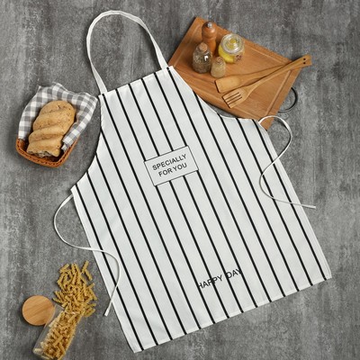 Фартук кухонный «Этель» For you, в полоску, 60×80 см