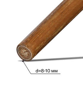 Колышек для подвязки растений, h=60 см, d=8-10 мм, бамбук, Greengo (комплект 10 шт)