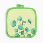 Прихватка Доляна "Tropical" цв.зеленый 17*17 см 100% п/э - фото 41452511