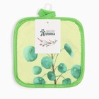 Прихватка Доляна "Tropical" цв.зеленый 17*17 см 100% п/э - фото 41452513