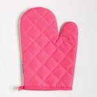 Кухонный набор 2 предмета Доляна "Tropical" цвет розовый прихватка 17х17 см, варежка 25х16 см,100% п/э 9241961