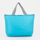 Термосумка на молнии, объём 3.8 л, голубая - Фото 2