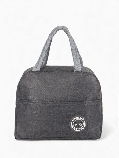 Термосумка на молнии, объём 6 л, серая