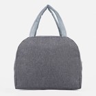 Термосумка на молнии, объём 6 л, серая - Фото 2